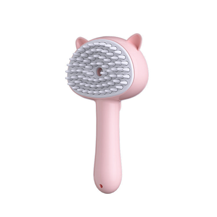 Hair Cleaning Brush With Mist Multifunctional Cat Grooming Brush Rechargeable Self Cleaning Slicker Brush For Pets Dogs & Cats Pet Products